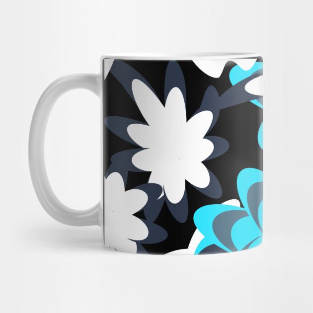 abstract seamless floral pattern exotic shapes by Eskimos